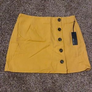 NEW Yellow Button Skirt